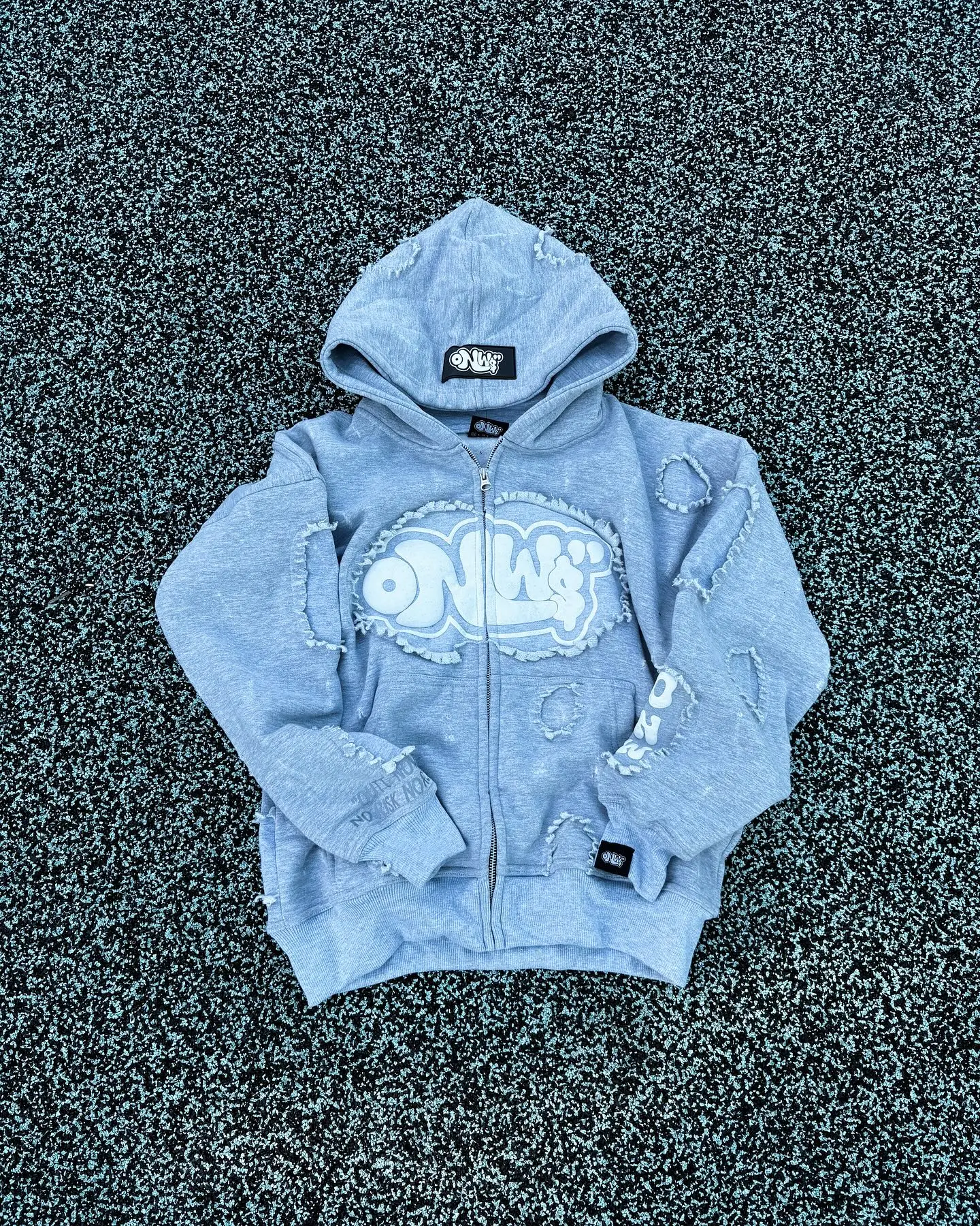 Factory Man Unisex Winter Print Zip-Up Hoodie Custom OEM/ODM Men's Oversized Lined Polyester/Cotton Sweatshirt gallery 3