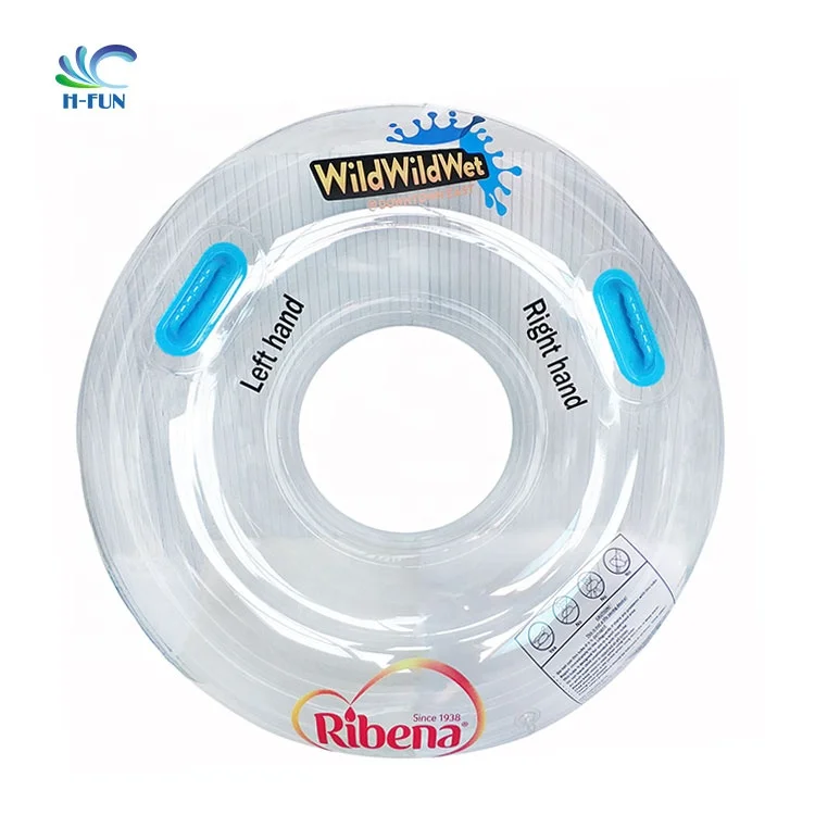 Inflatable Water Park Lazy River Pool Float Transparent clear Single Tube