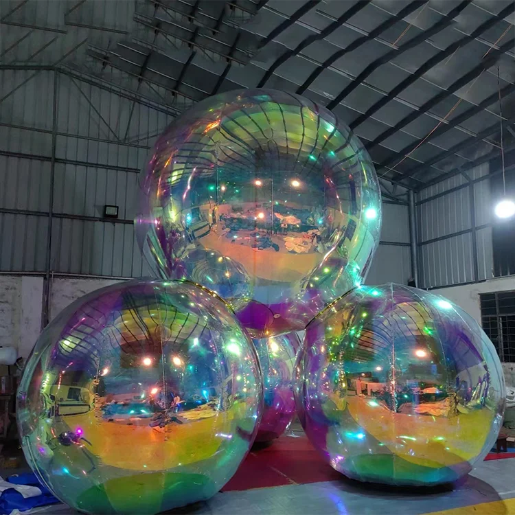 【新品未開封品】BABYL 「MIRROR BALL」TEE Mサイズ Inflatable Mirror Ball, silver, approx. 90 cm - Designer