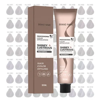 Guangdong Professional Hair Dye Cream Low Ammonia Salon Use Factory Price Wholesale Excellent for Covering White Hair