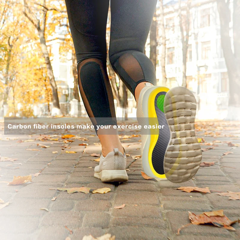 Sking Absorption Resilience Carbon Fibre Insoles Sport Arch Support