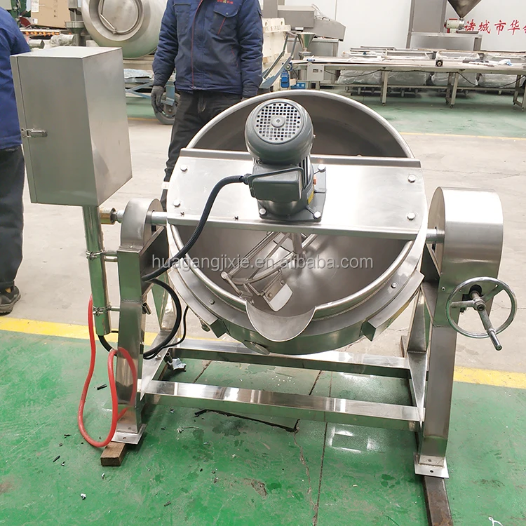 Huagang Industrial Electric Jacketed Cook Kettles For With Mixer ...