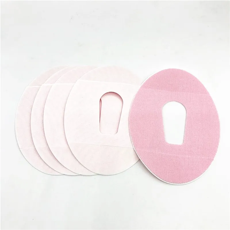 Розовый водонепроницаемый клей CGM Dexcom G6 клей-патч