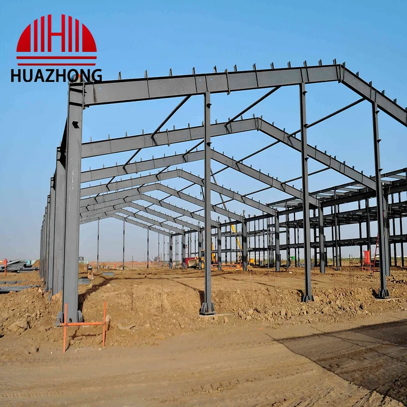 "Q235B H-Beam Steel Structure for Warehouse Construction 100x100x6mm Custom Length"