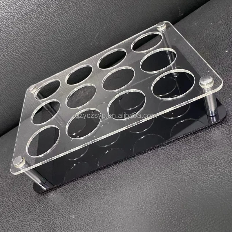 Clear Acrylic Shot Tube Display Tray 12 Holes Slot Test Tube Display Stand Wholesale Buy