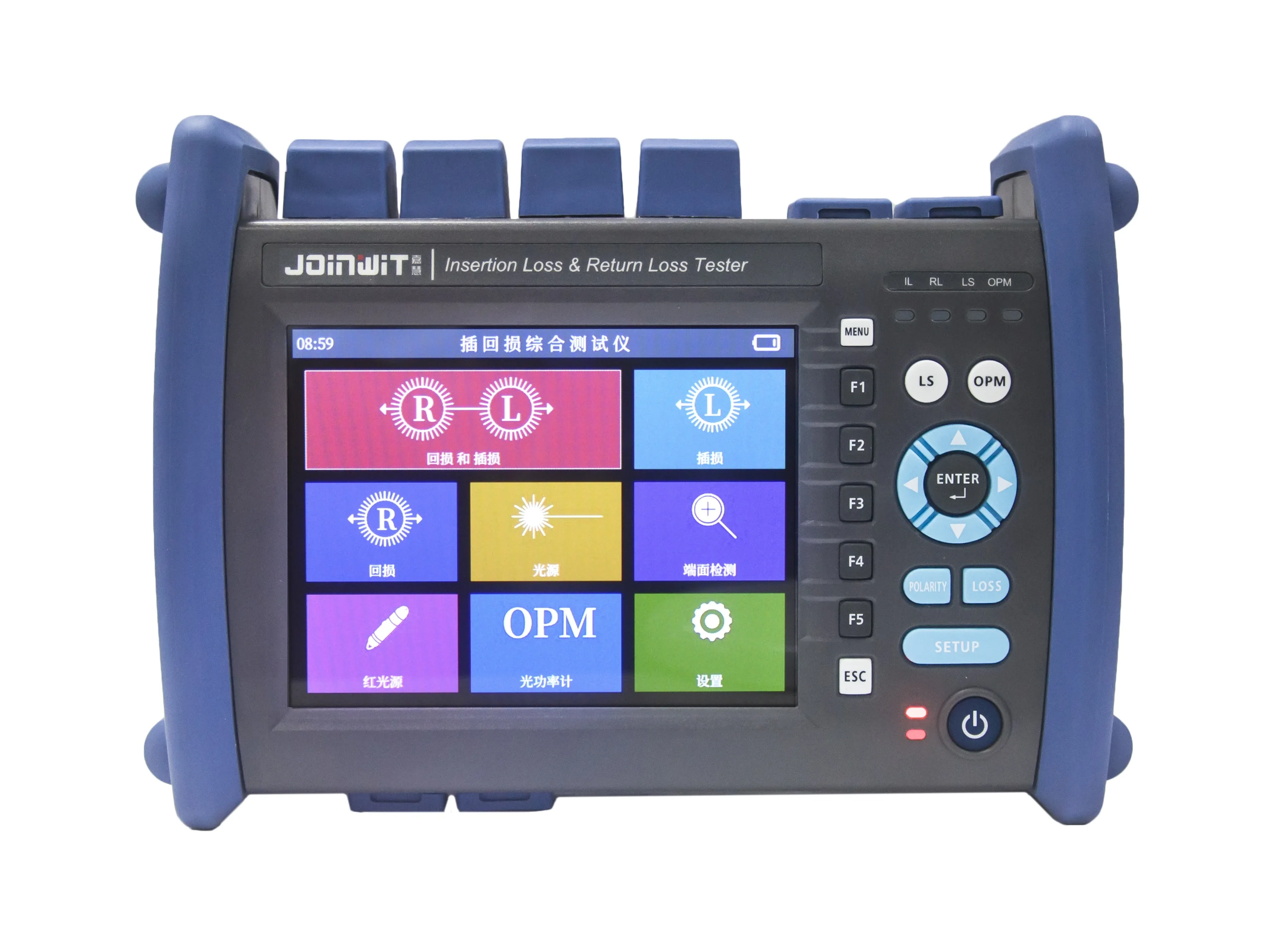 Fiber Optic Insertion Loss And Return Loss Multifunction Integrated