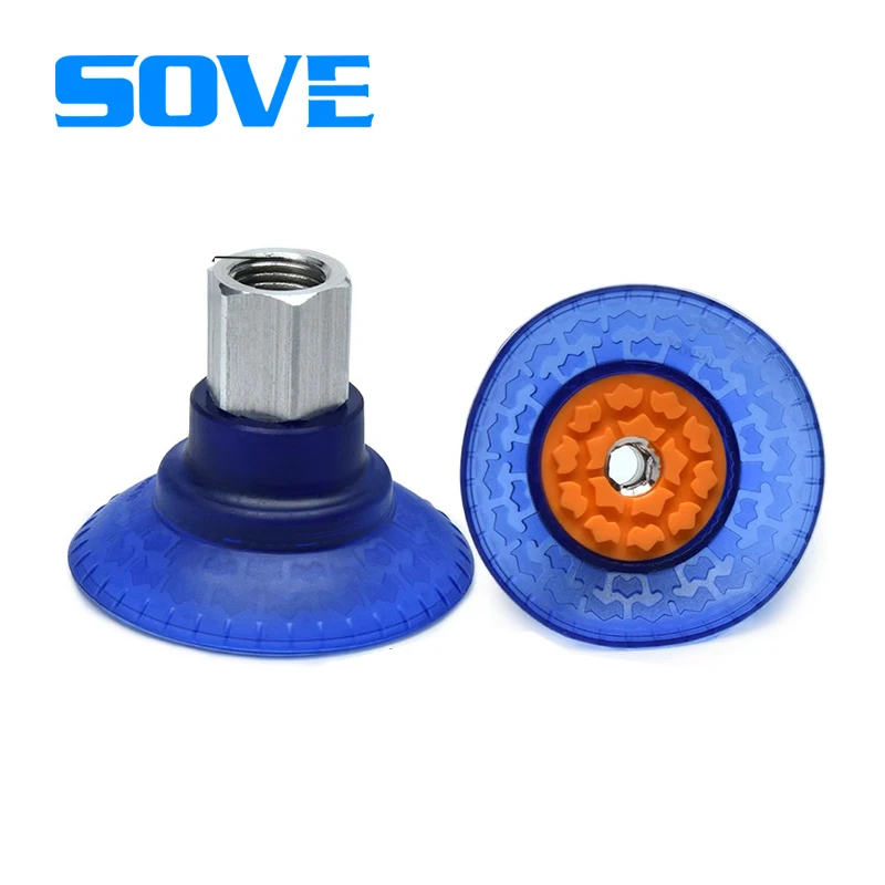 Round bellows suction cup vacuum pad