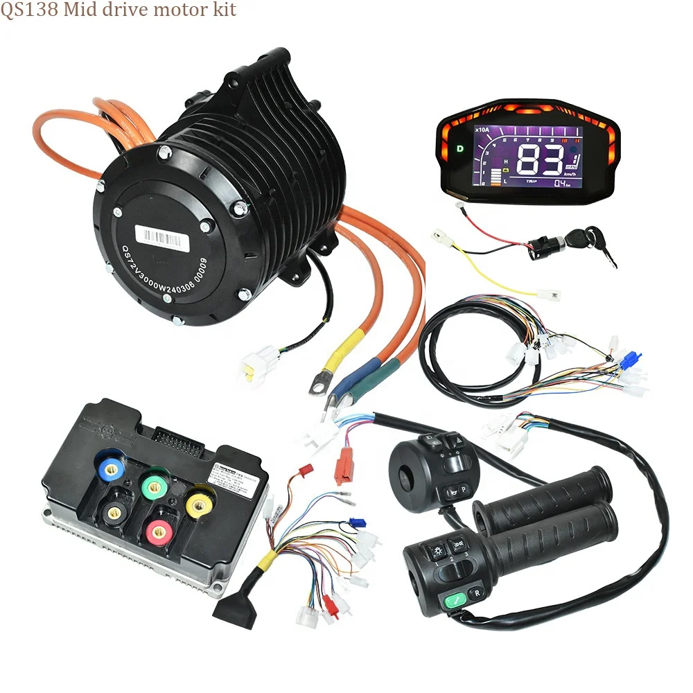 3000W Mid Drive Motor Kit for Mountain Bike - QS 138 70H