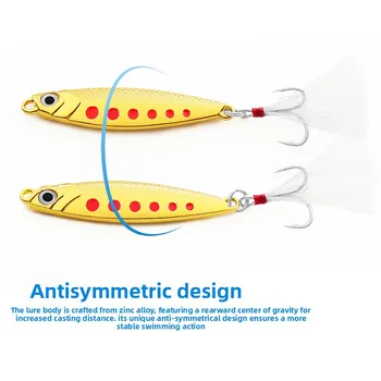 Factory Wholesale White bar Cut Zinc Alloy Artificial Hard Bait Lure Bag Lead Fish Mackerel with Hooks – Hard Lure – view 4