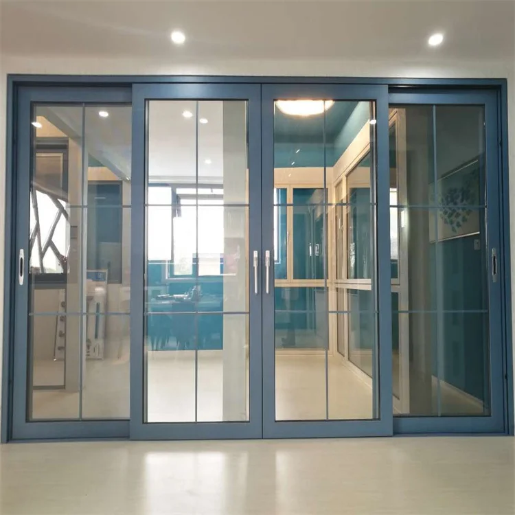 Minglei High Quality German Hardware Outdoor Aluminum Door Aluminum Patio Glass Lift And Sliding Door details