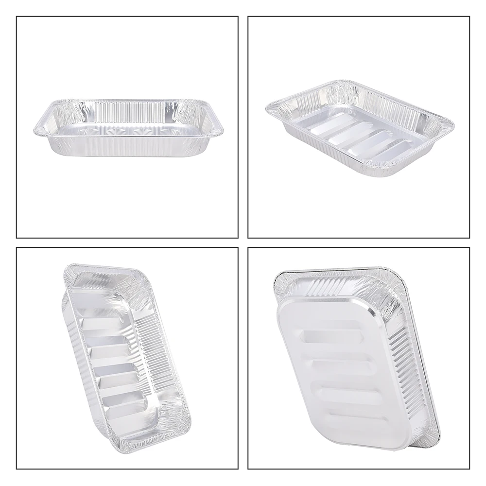 product 6600 ml large disposable bbq grill pan aluminum foil food tray barbecue cooking aluminum foil containers-6