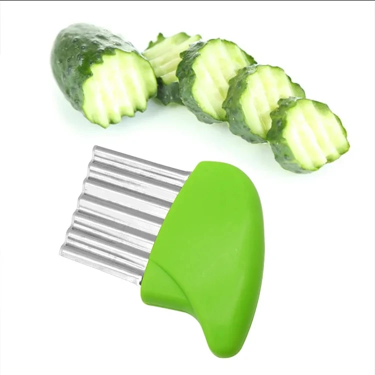 Stainless Steel Potato Wave Shaped Chip Slicer Vegetables Carrot Wave Knife Multifunctional Fruits Cutter Kitchen Accessories