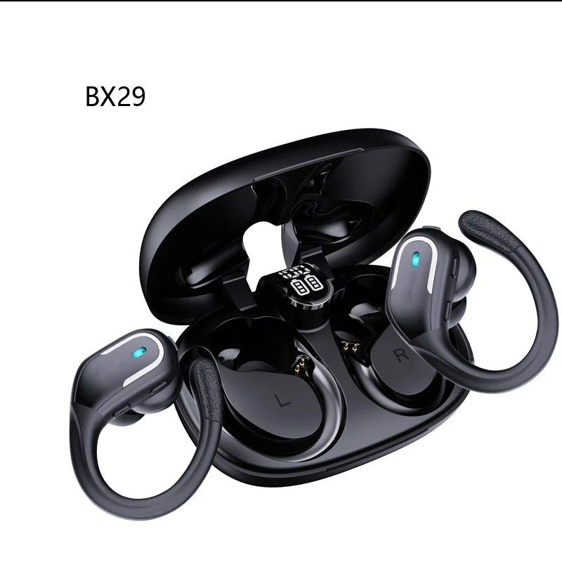 BX29 ワイヤレススポーツイヤフォン TWS ヘッドフォン 低音強化 IPX5防水