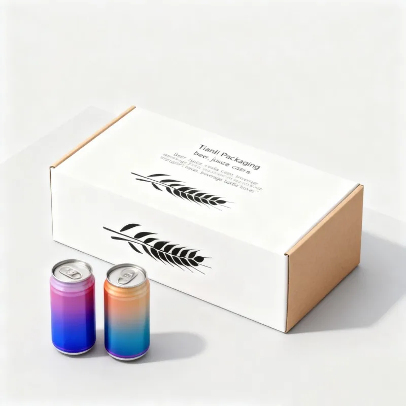 product cheap recyclable customize sturdy mailing glossy laminated corrugated paper box beverage soda water beer juice packaging box-2