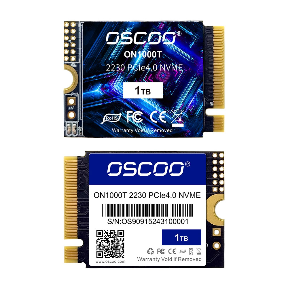 OSCOO 1TB M.2 2230 PCIe 4.0 NVMe SSD - High-Speed 500GB & 2TB