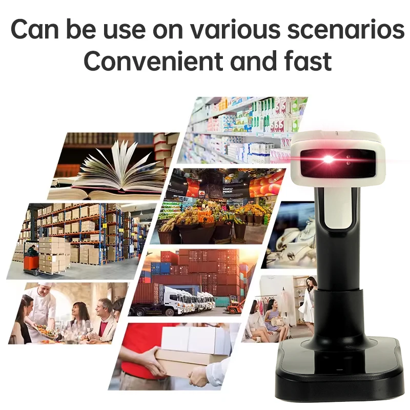 Quick Scanning Qr Code Barcode Reader 1d 2d Wireless Usb Bt Handheld ...