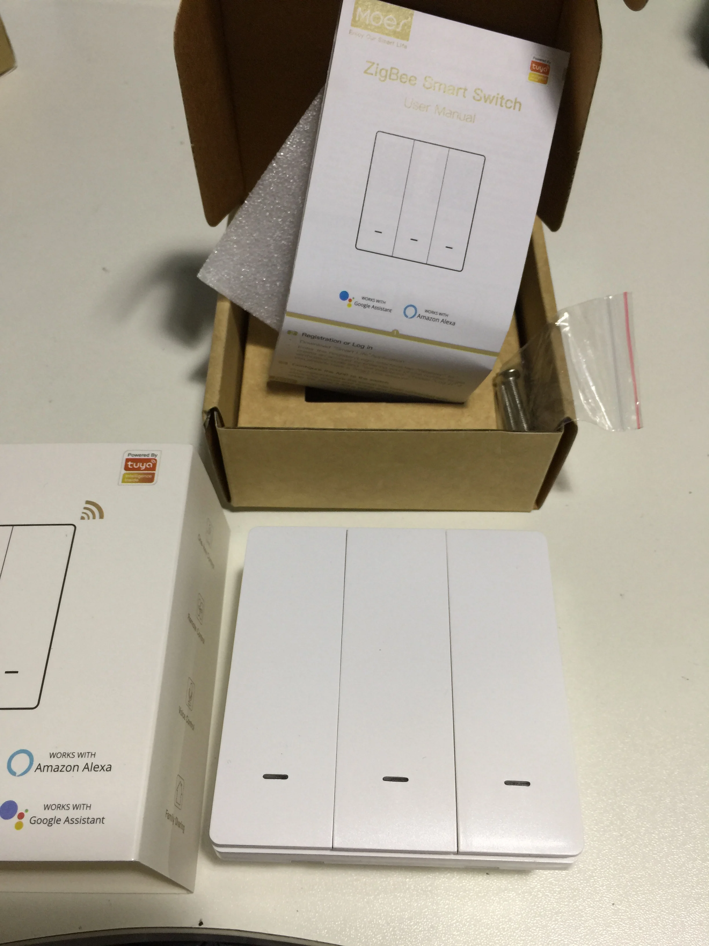 Zigbee Switch Push Button Switches On Off Auto Tuya Wireless Remote