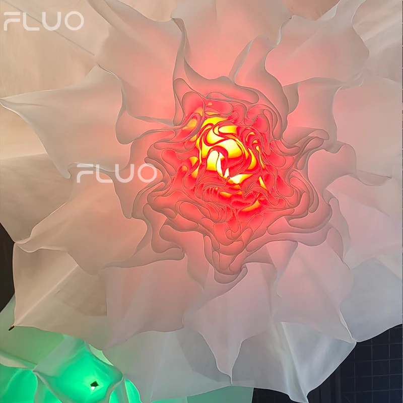 Große Elektrische Blumen Led Öffnen Und Schließen Beleuchtung Automatisch Mechanisch Kinetische Hebe Blume Elektrischer Kronleuchter
