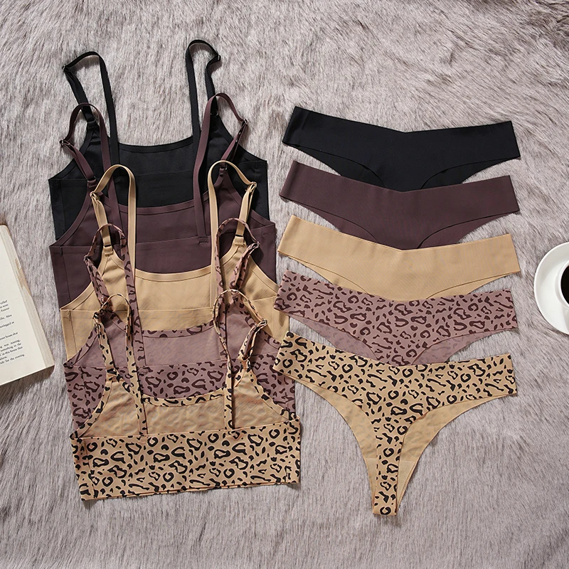 High Quality Bras Manufacturer Bralette Set Sostenes Sin Costura Thong  Wireless Bra and Panty Set Women's Underwear