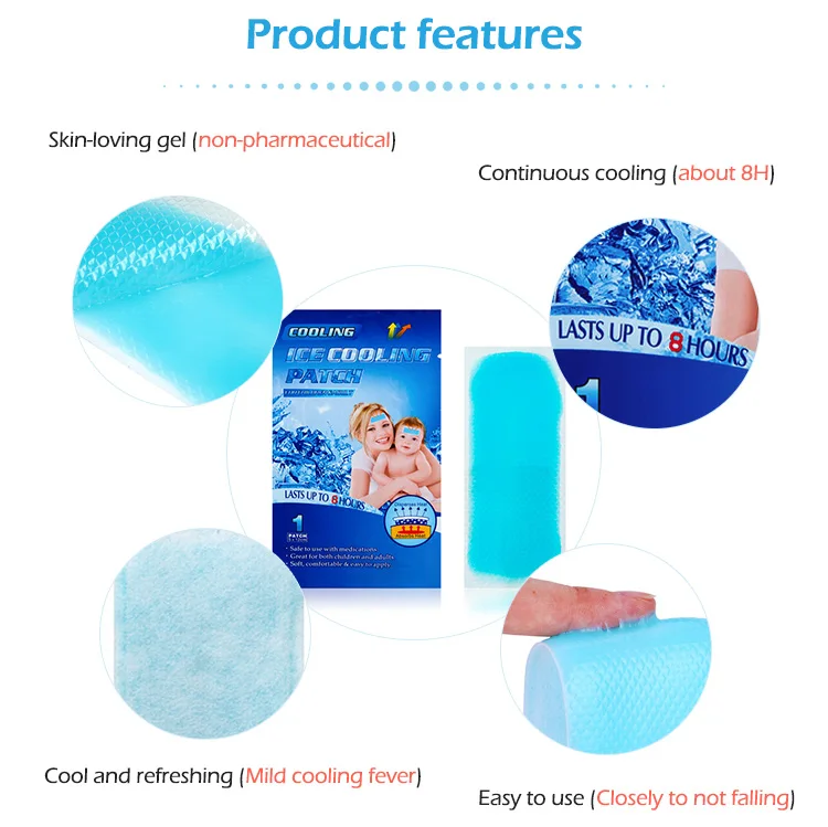 Cooling Gel Patch 5x12 Cm Bring Fever Down Pain Relief, 41% OFF