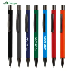 Wholesale Customizable Yellow Aluminum Logo Ballpoint Pens Promotional Pens for Gifts Business & Novelty