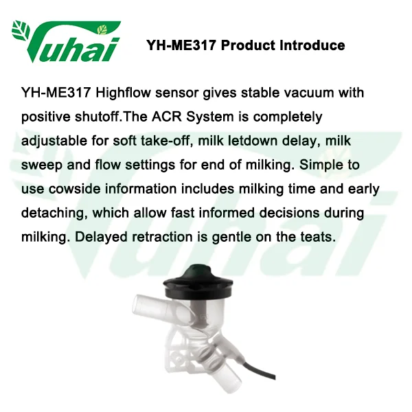 Interpuls Vaccum Operated Flow Sensor, Flow Meter for Milking Machine