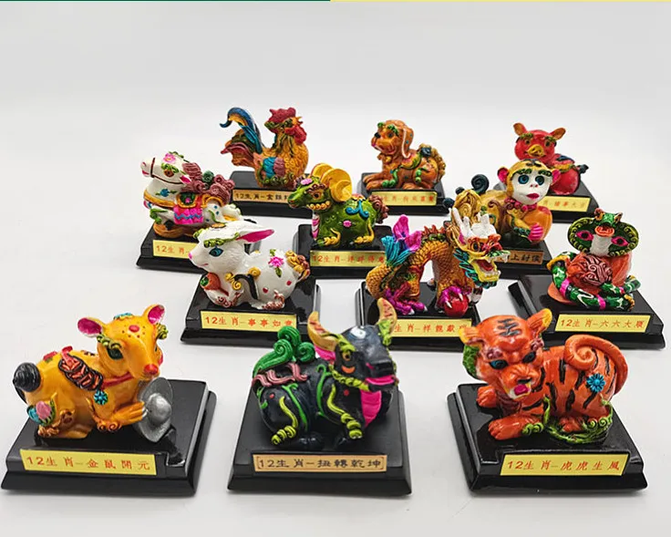 12 Chinese Zodiac Sign Custom Made Animals Display Gift Action Figure - Buy  Animal Figures,Chinese Style Gift,Gift Kids Product on 