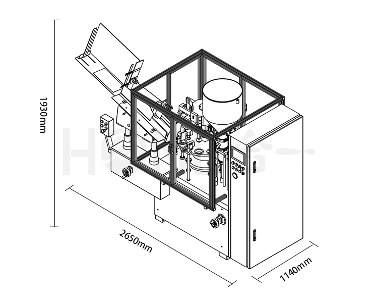 HY-A400 полностью автоматический Косметический Крем тюбик зубной пасты, наполняющая и запечатывающая машина, машина для наполнения и запечатывания пластмассовых туб для продажи
