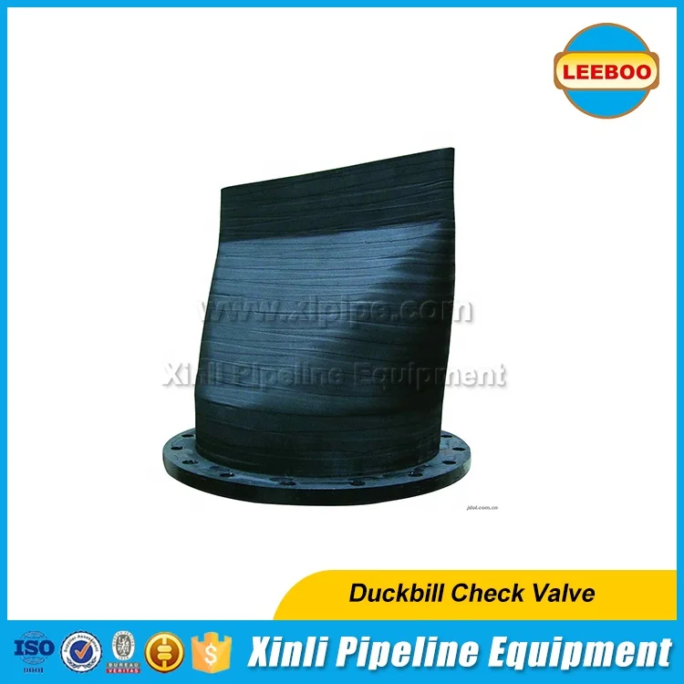 Integral Flanged Rubber Duckbill Valve for Storm Water Drain Check Valve