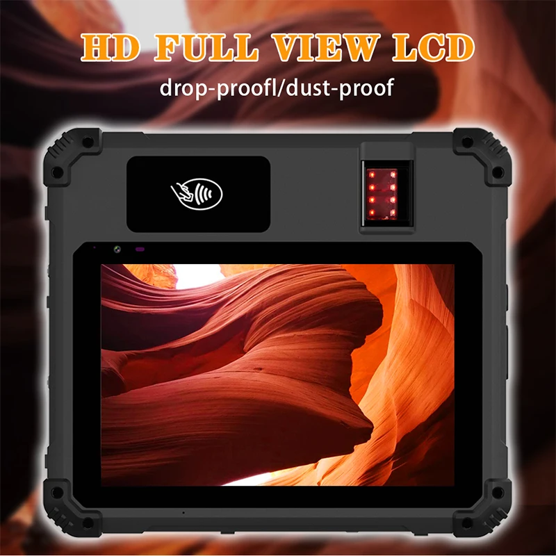 8inch Android 11 Rugged Biometric Tab Election Iris 2d Scanner Tablet
