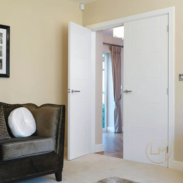 China Factory High Quality Internal Room Wooden Door Design Bedroom Doors Tuekish Lacquered Door