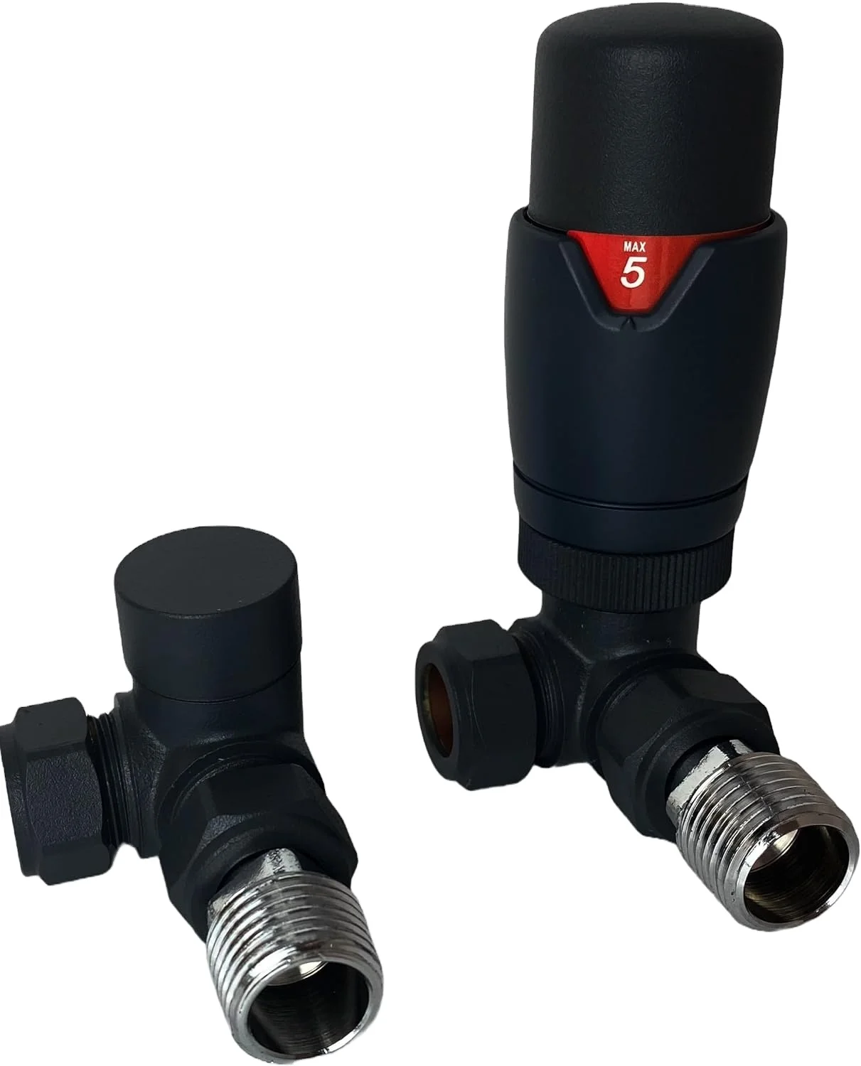 KIT VALVOLA TERMOSTATIZZABILE DETENTORE A ANGOLO DX FIRST POLETTI - Foto 3