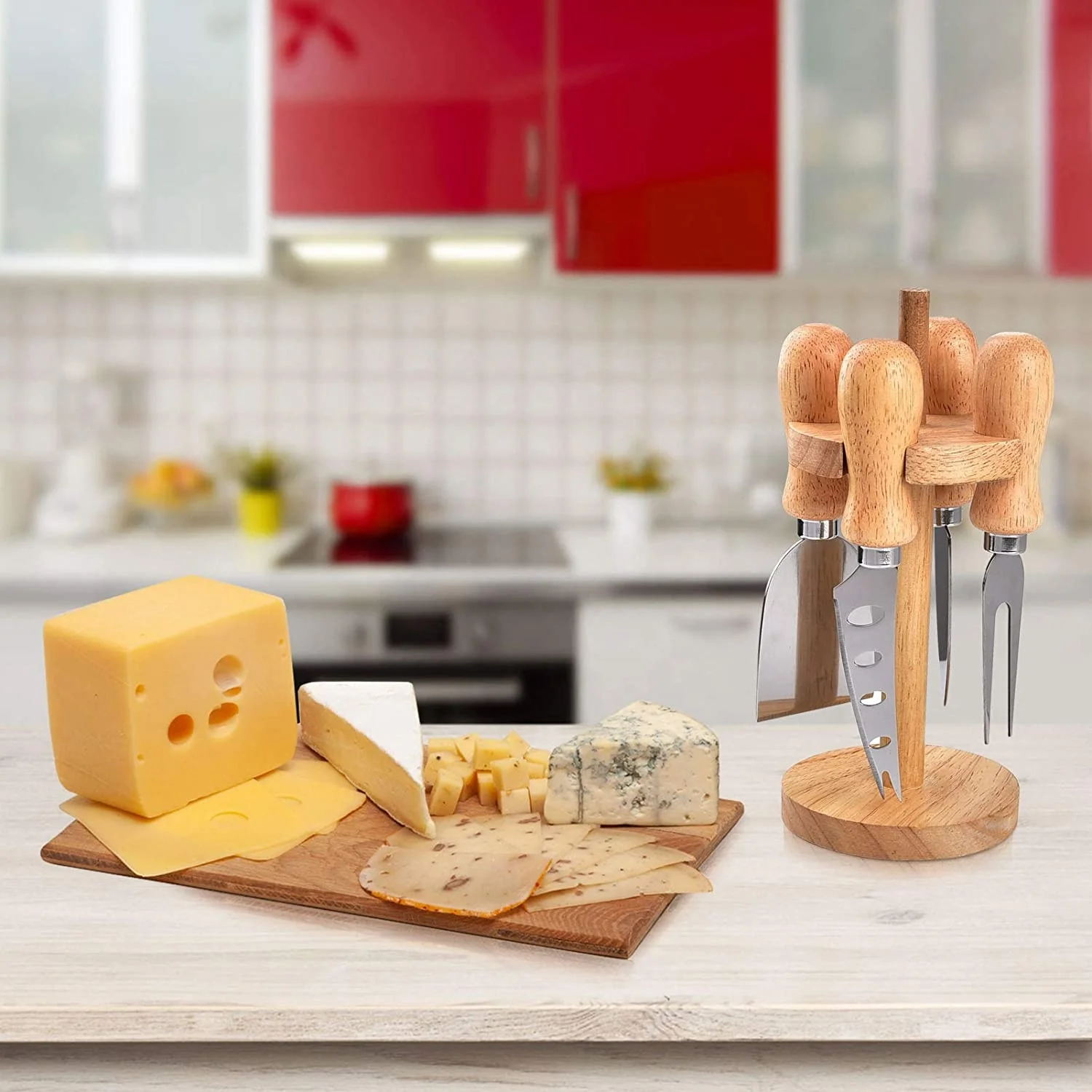 Rubber Wood Handle Cheese Slicer Cheese Curler Geneva - Explore Collection  - China Cheese Knife Set and Cheese Tools price