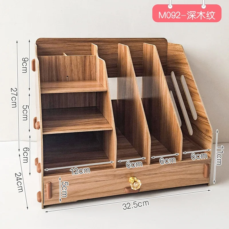 Деревянный офисный органайзер для дома и стола с органайзером хранения канцелярских принадлежностей