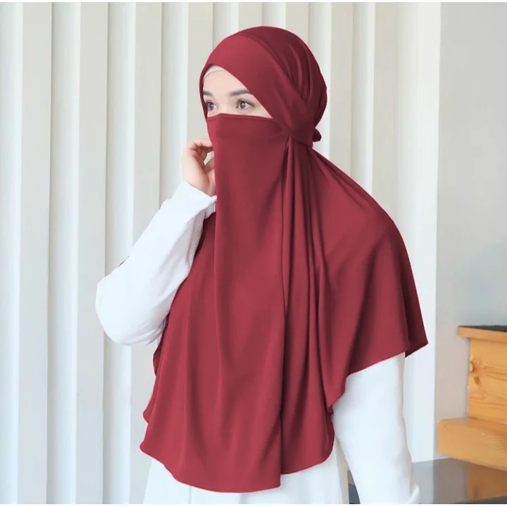 2024 Islamic Head Cover Wrap for Women Muslim Khimar Hijab Islamic Arabic Middle East Muslim Abaya Jilbab Khimar Hijabs