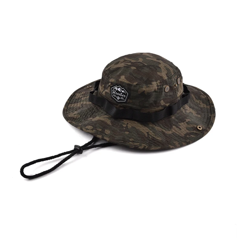 Камуфляжная шляпа для рыбалки