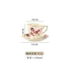 whiteLarge lipstick flower cup and saucer
