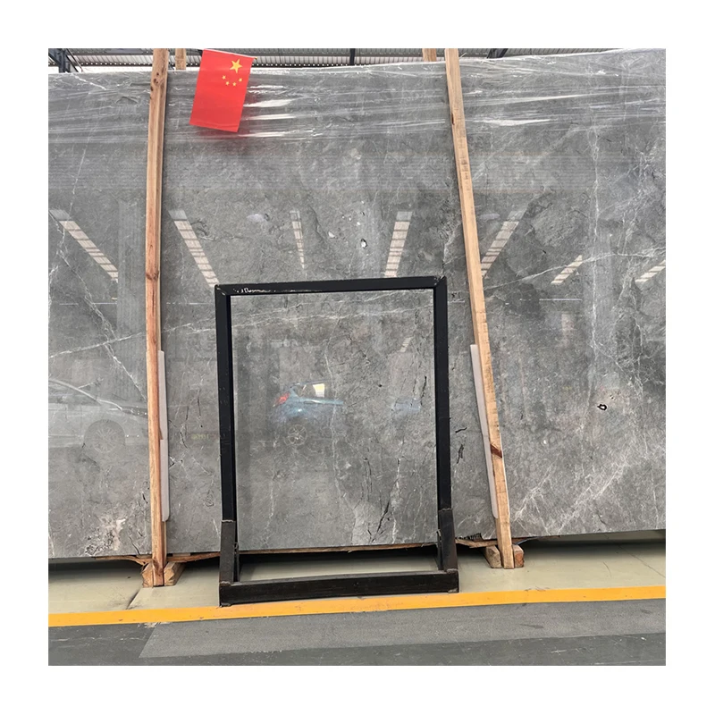 Großhandelspreis silberfarbene Ermine-Grau-Marmorfliesen für die Innendekoration von Wänden und Böden