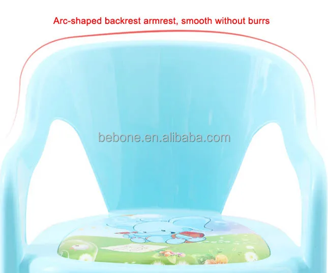 Plastic material and cute Children Chair with cartoon picture soft seat mat for kids classroom bedroom living room sitting