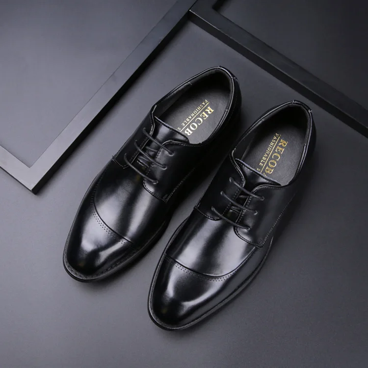 Новинка 2021 мужские классические туфли четыре сезона деловые повседневные официальные кожаные туфли мужские кожаные на шнуровке для джентльмена офиса банкета