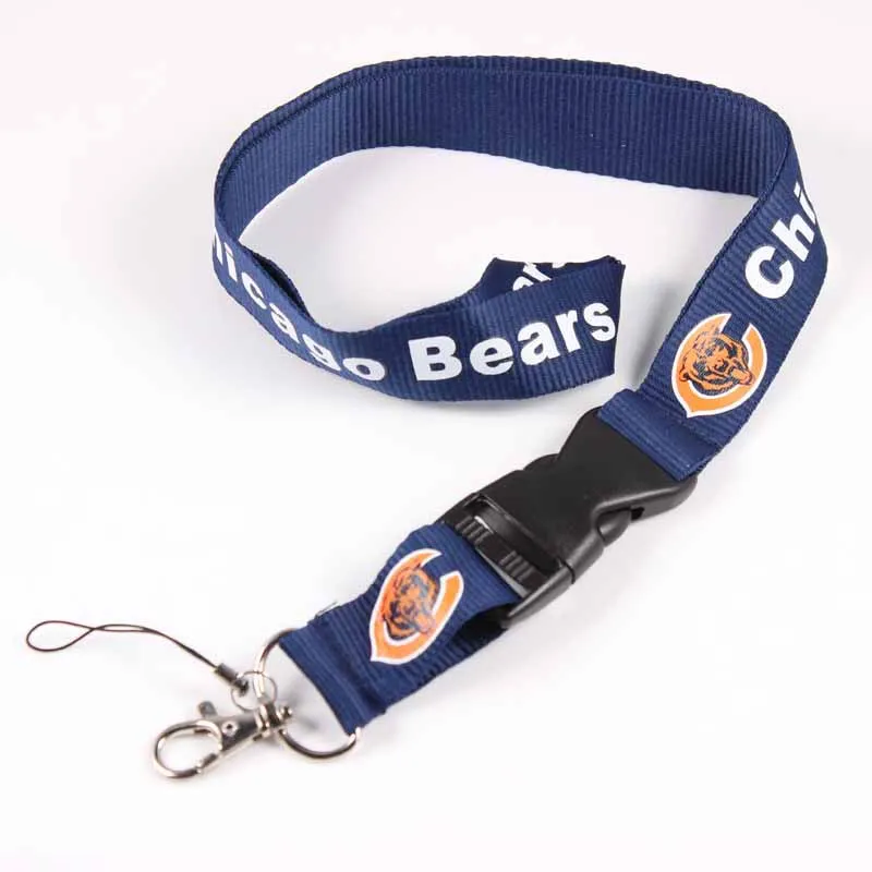Customized Nfl Logo Neck Lanyard Lanyard Football Team Detachable Nylon