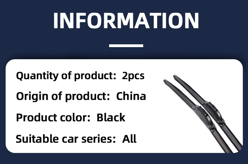 China Factory Wholesale Auto Hybrid Wiper Blade High Quality Car