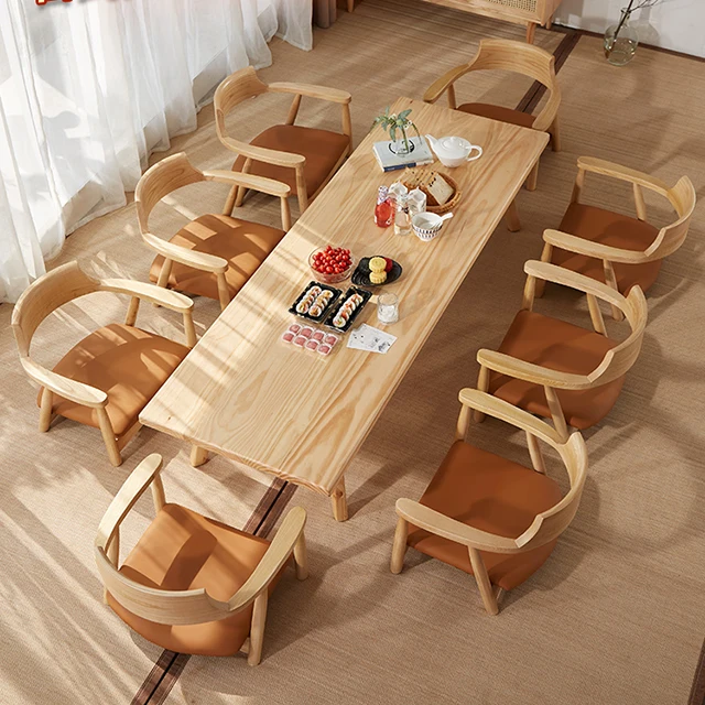 Japanese Style Tatami Restaurant Tea Desk Low Cafe Long Table