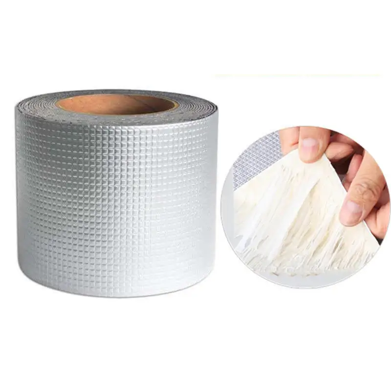 Free Sample Super Strong 3m 5m Aluminium Foil Butyl Rubber Waterproof Tape for Used in Metal Roof