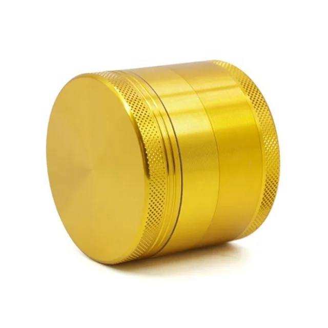 wholesale grinders OEM/ODM Custom logo 40mm 50mm 55mm 63mm 75mm metal herbal smoking 4 layers tobacco herb grinder