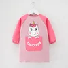 Long sleeve apron pink horse