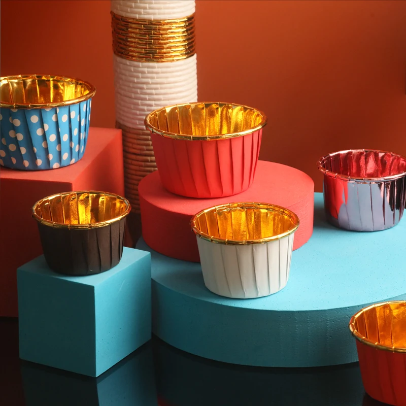 Wedding Cupcake Liners Colorful Customizable Baking Cups - Main Image