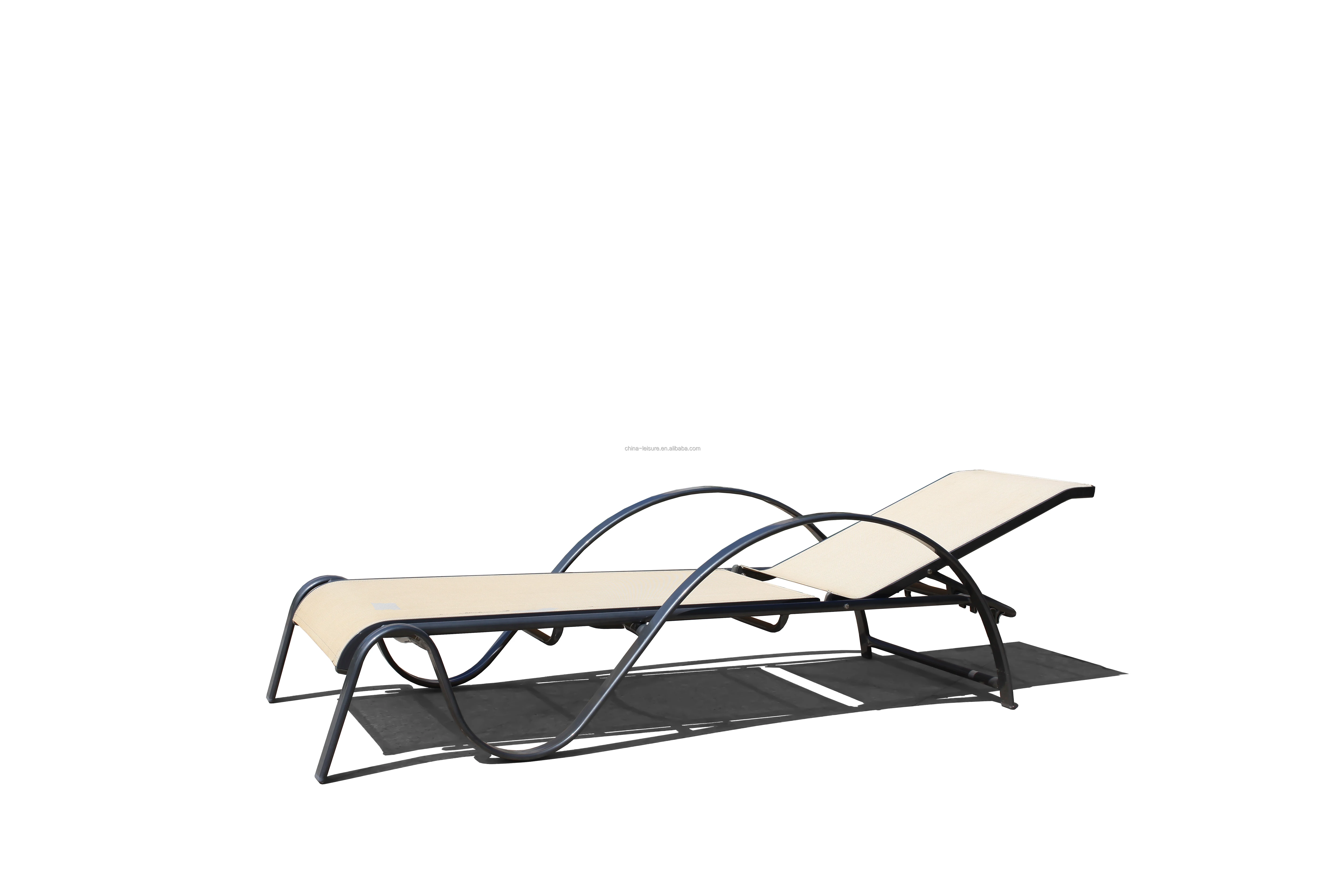 Modern Aluminium Metal Outdoor Furniture Adjustable Hotel Swimming Pool Beach Patio Garden Sun Lounger Sunbed
