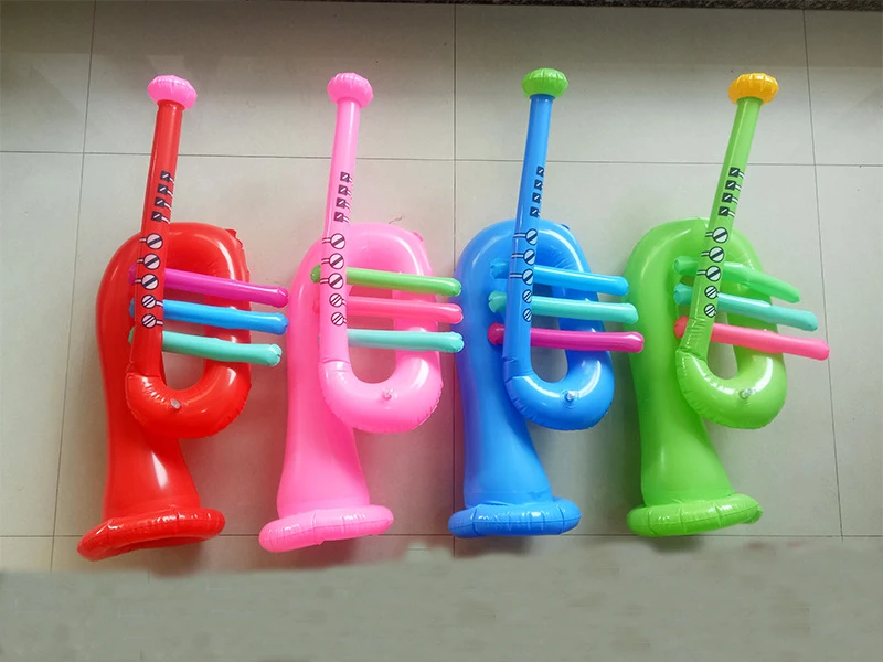 Inflateble Instruments Children Inflatable Instruments Toy Microphone Radio Aluminum Foil ...