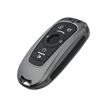 Zinc Alloy Car Key Case Cover for Buick ENVISION S Plus Avenir Chevrolet Suburban Tahoe GMC Yukon Sierra 1500 Denali Accessories